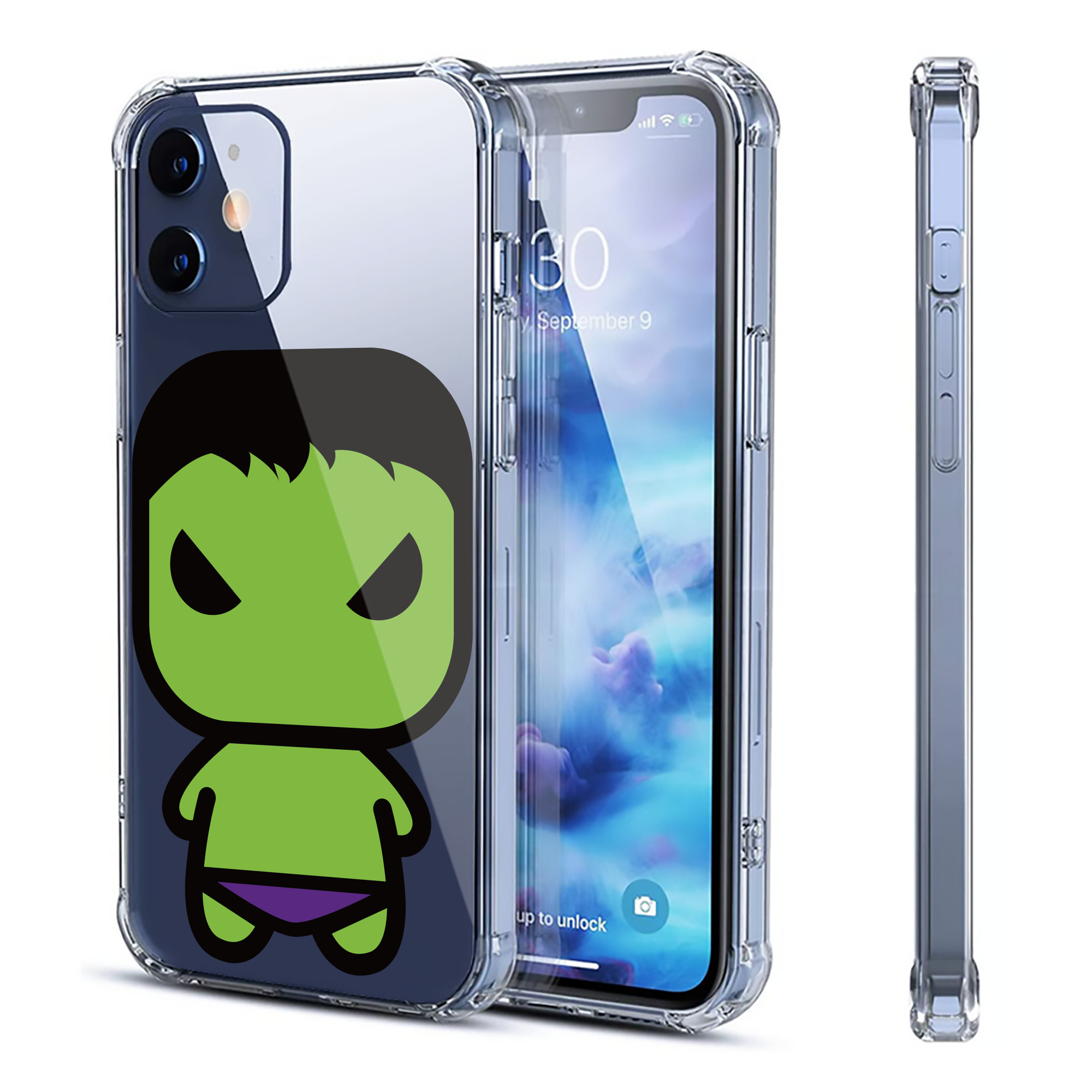 （画像用） アベンジャーズ The Avengers 【iPhone 12シリーズ対応】透明スマホケース（クリアソフトケース）